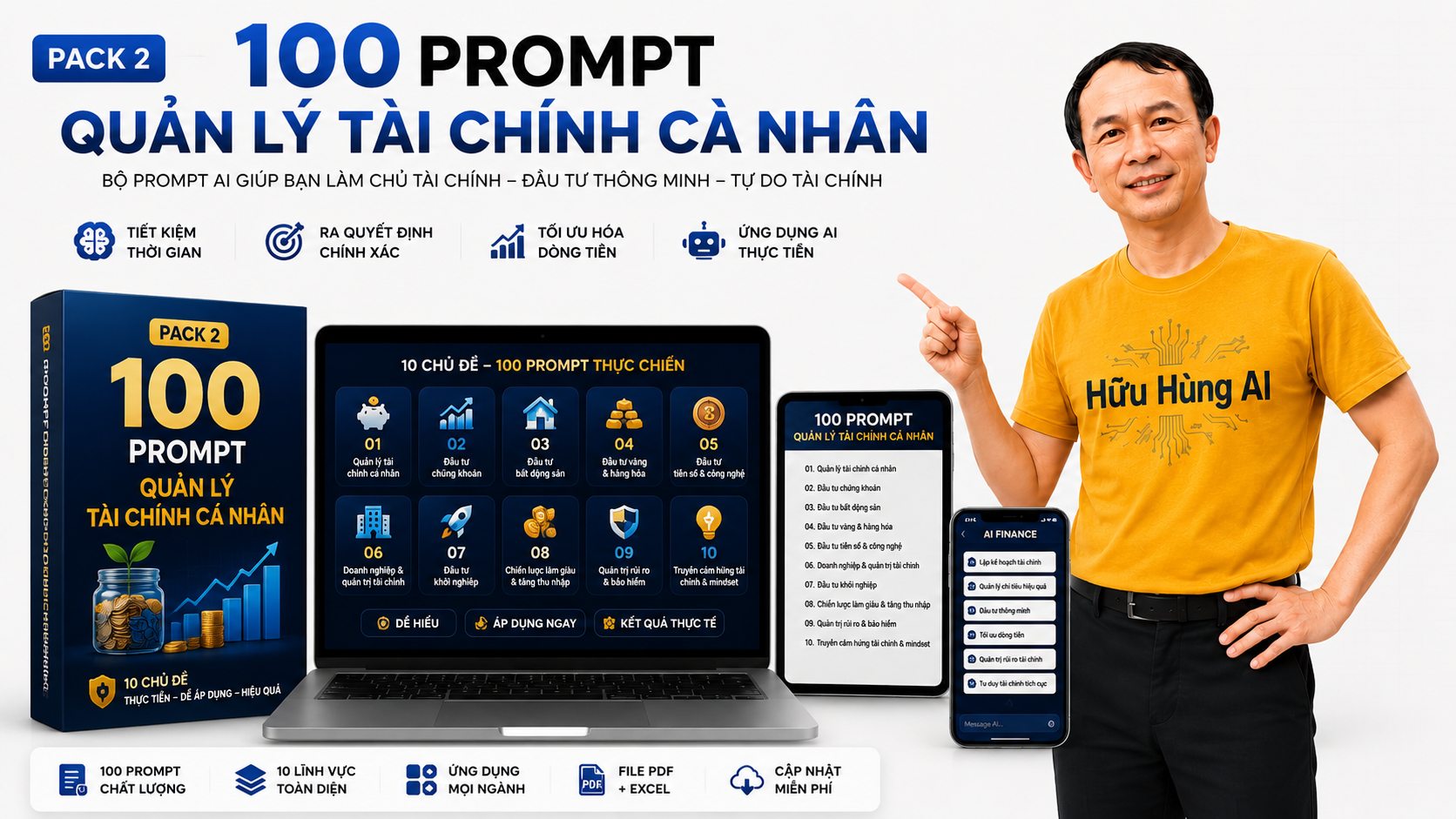 Hình minh họa PACK 2: 100 PROMPT QUẢN LÝ TÀI CHÍNH CÁ NHÂN